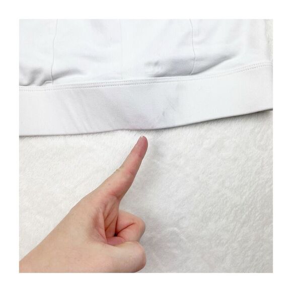 Fabletics small white sports bra vneck pull over - Picture 8 of 12